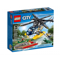 Погоня на полицейском вертолёте Лего Город
