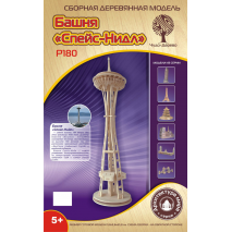 Модель деревянная сборная. Башня Спейс-Нидл