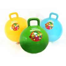 Мяч Чебурашка и Крокодил Гена, с ручкой, 45 см, ТМ Союзмультфильм