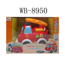 Машина пожарная эл/мех, звуковые и световые эффекты, пластмассовая, Т-526