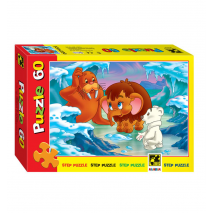 Мамонтенок пазлы 60 элементов