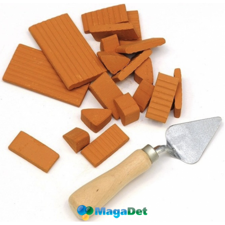 Конструктор BrickMaster "Домик" из настоящих кирпичиков (99 деталей)