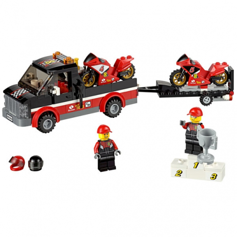 Перевозчик гоночных мотоциклов Lego City