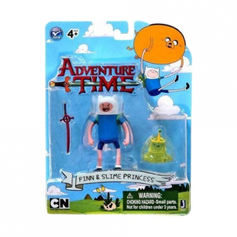 Фигурки Фин и Принцесса Слизь (Finn & Slime Princess), 6 см, Время приключений (Adventure Time) 14341-mk