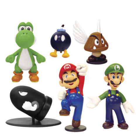 Набор мини-фигурок Марио Mario Series 1 (6 в 1)