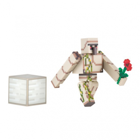 Фигурка Железный Голем (8 см) с аксессуарами, Майнкрафт, Minecraft Iron Golem