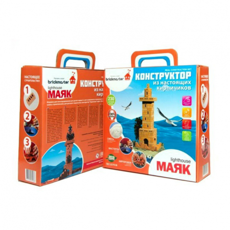 Конструктор "МАЯК" из настоящих кирпичиков (230 деталей)