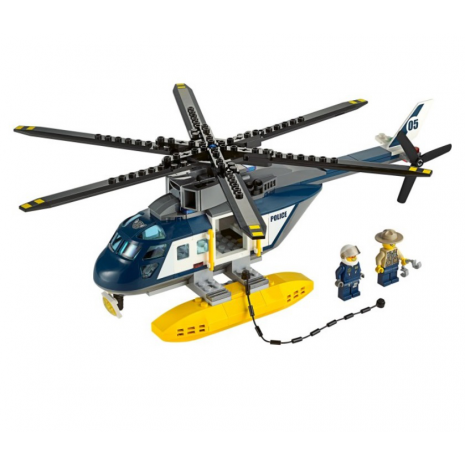 Погоня на полицейском вертолете Лего Город