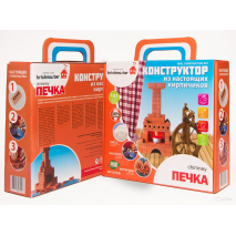 Конструктор "ПЕЧКА" из настоящих кирпичиков (103 детали)